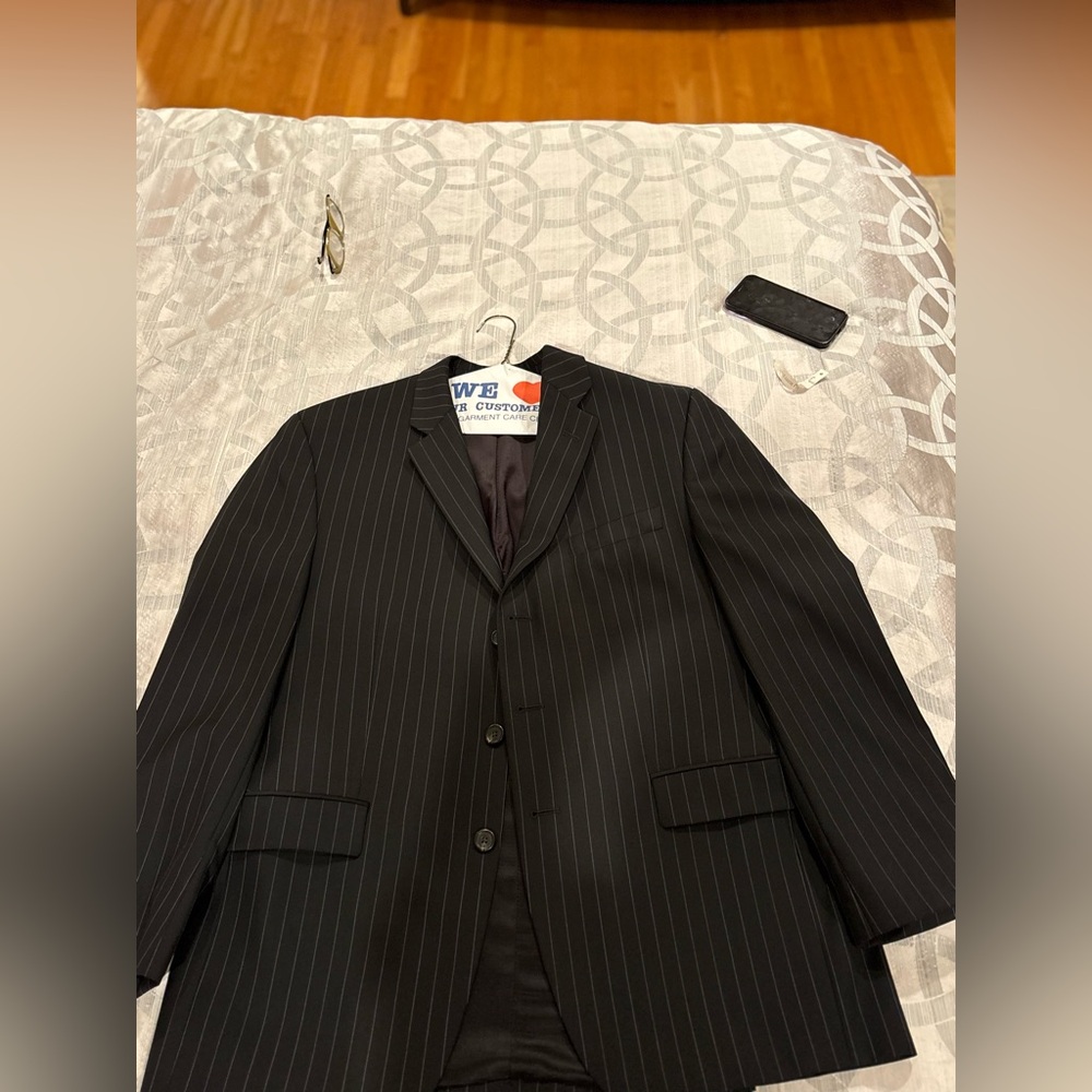 Ralph Lauren Black Pinstripe Suit
